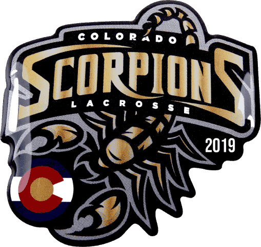Custom Colorado Scorpions Lacrosse Club offset print Trading Pin